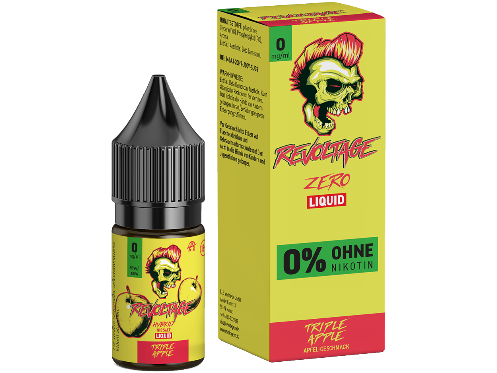Revoltage Hybrid-Nikotinsalz-Liquid Tripple Apple 0 mg/ml