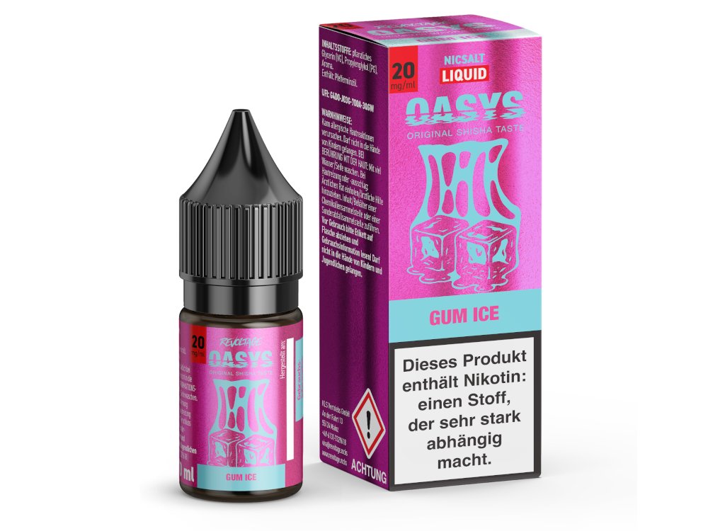 Revoltage OASYS Hybrid-Nikotinsalz-Liquid Gum Ice 20 mg/ml