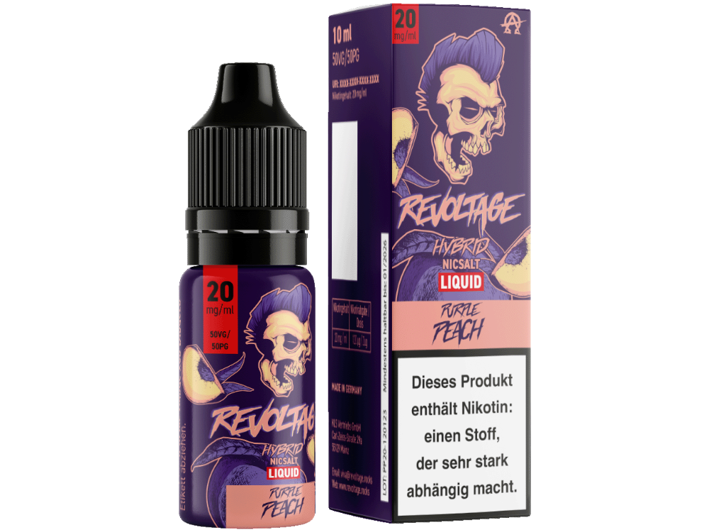 Revoltage Tobacco Gold Hybrid-Nikotinsalz-Liquid Purple Peach 20 mg/ml