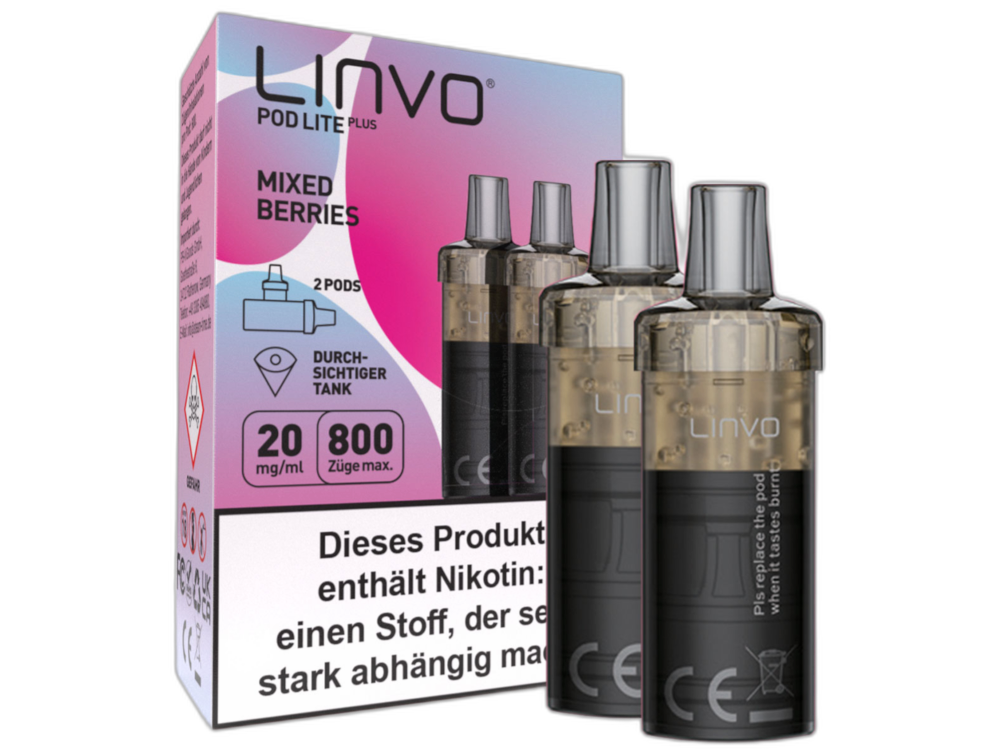 Linvo - Pod Lite Plus Cartridge 20 mg/ml (2 Stück pro Packung) - Prefilled