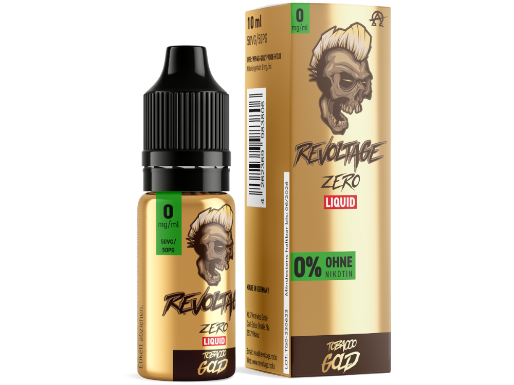 Revoltage Tobacco Gold Hybrid-Nikotinsalz-Liquid 0 mg/ml