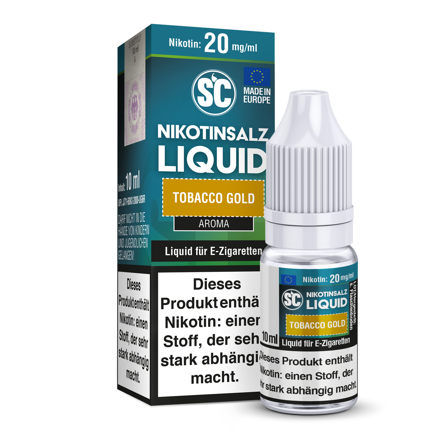 SC Tobacco Gold Nikotinsalz-Liquid 20 mg/ml