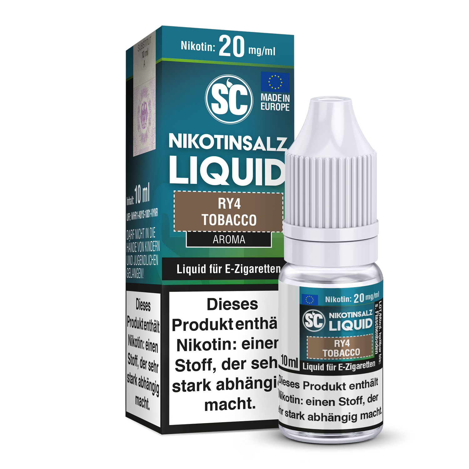 SC RY4 Tobacco Nikotinsalz-Liquid 20 mg/ml