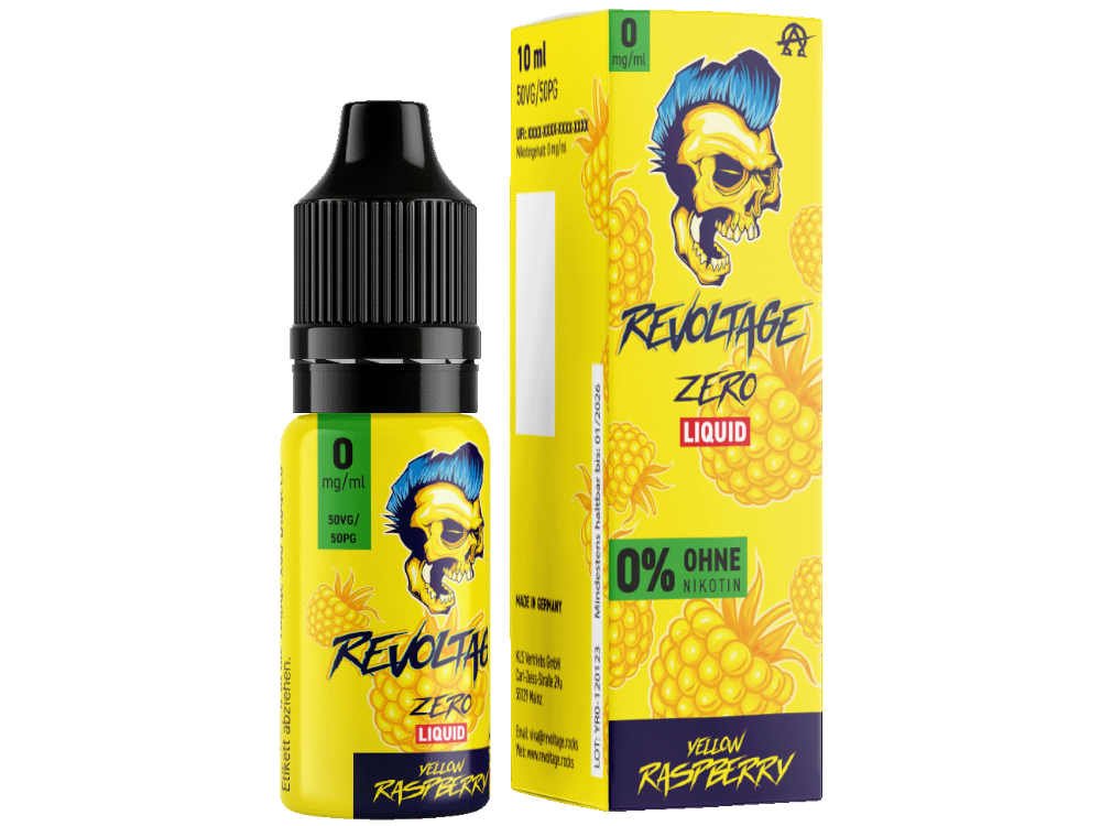 Revoltage Tobacco Gold Hybrid-Nikotinsalz-Liquid Yellow Raspberry 0 mg/ml