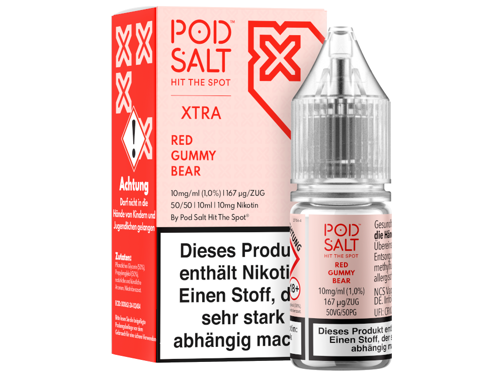 Pod Salt X Nikotinsalz-Liquid Red Gummy Bear