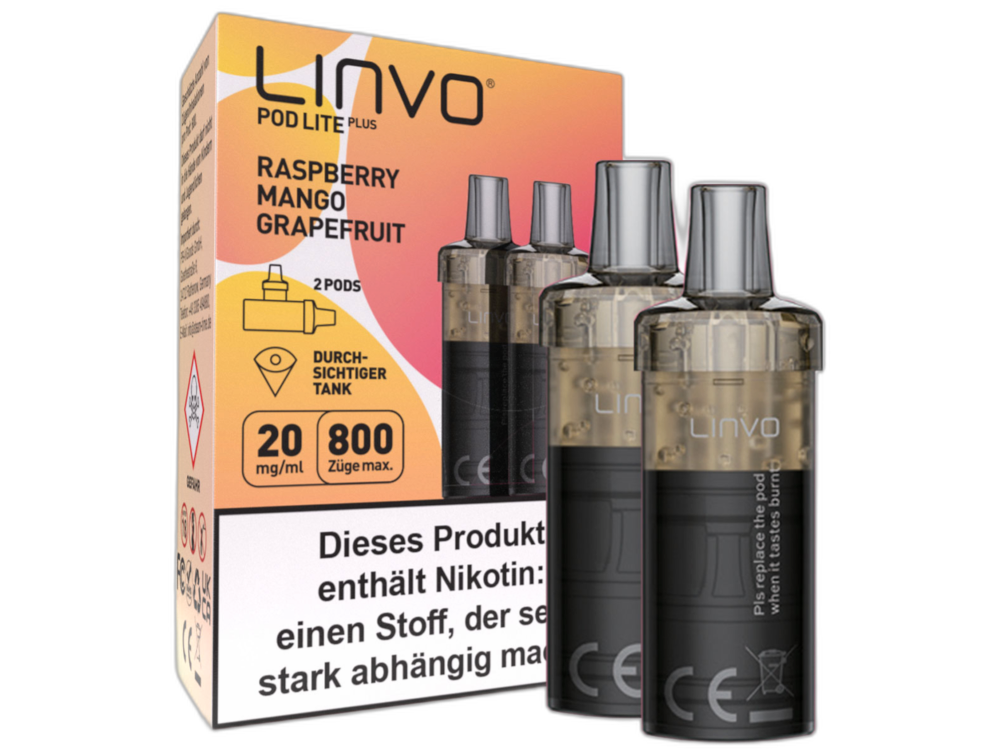 Linvo - Pod Lite Plus Cartridge 20 mg/ml (2 Stück pro Packung) - Prefilled