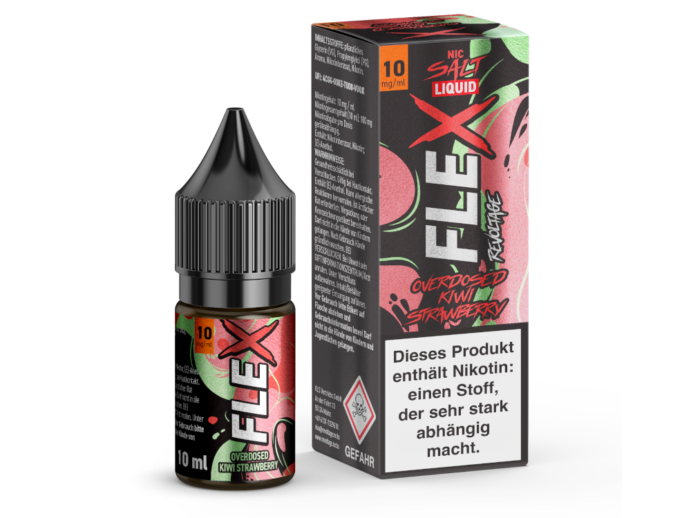 Revoltage - FLEX Nikotinsalz Liquid - Kiwi Strawberry