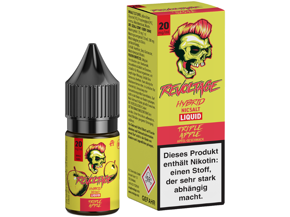 Revoltage Hybrid-Nikotinsalz-Liquid Tripple Apple 20 mg/ml