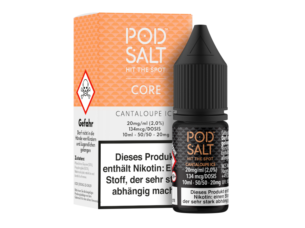 Pod Salt Core Nikotinsalz-Liquid Cantaloupe Ice 20 mg/ml