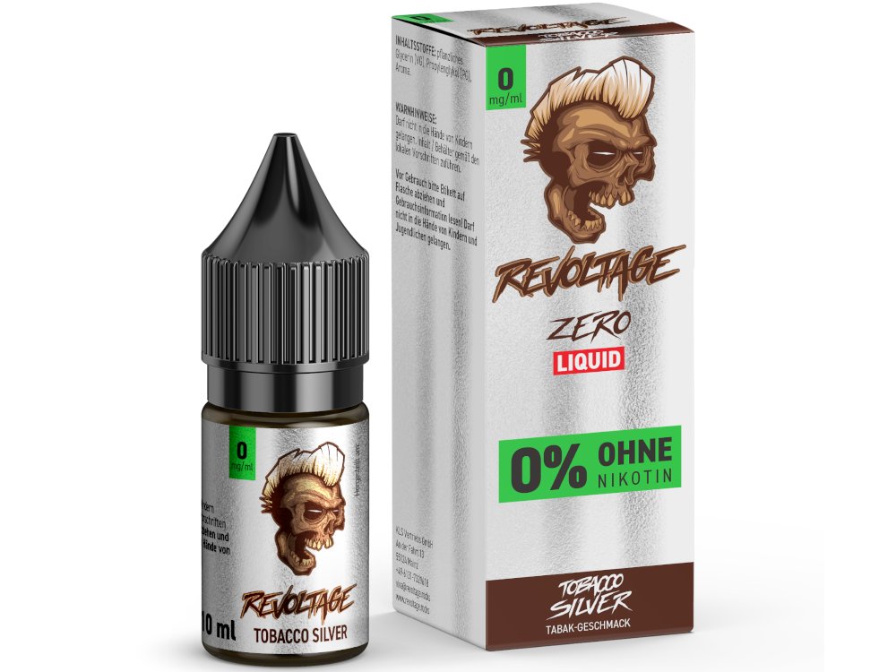 Revoltage Hybrid-Nikotinsalz-Liquid Tobacco Silver 0 mg/ml