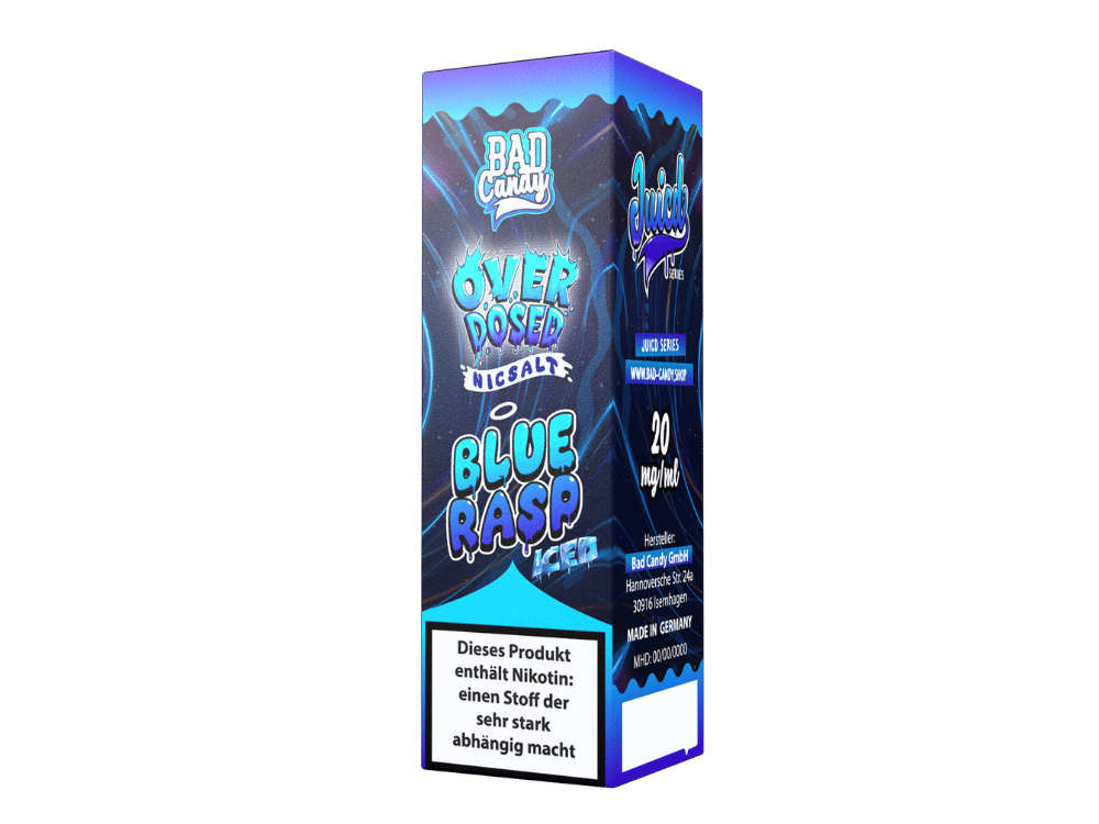 Bad Candy Liquids - Juicd - Nikotinsalz Liquid  - Blue Rasp