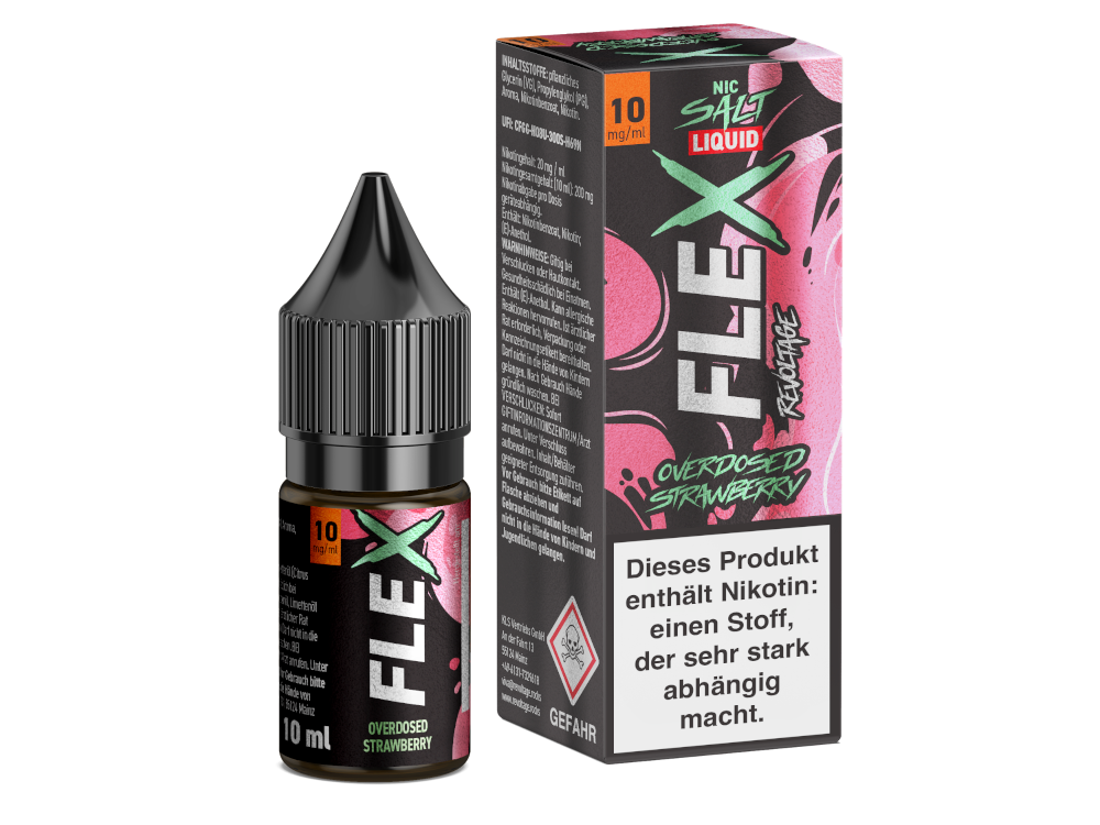 Revoltage FLEX Nikotinsalz-Liquid Strawberry 10 mg/ml