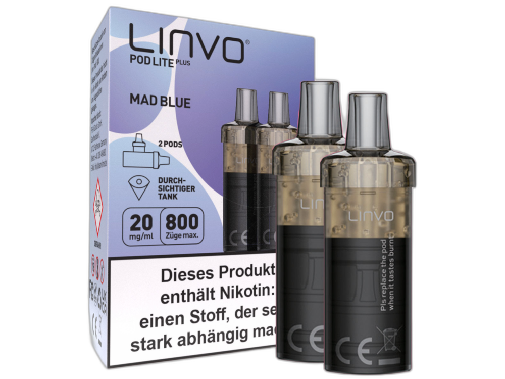 Linvo - Pod Lite Plus Cartridge 20 mg/ml (2 Stück pro Packung) - Prefilled