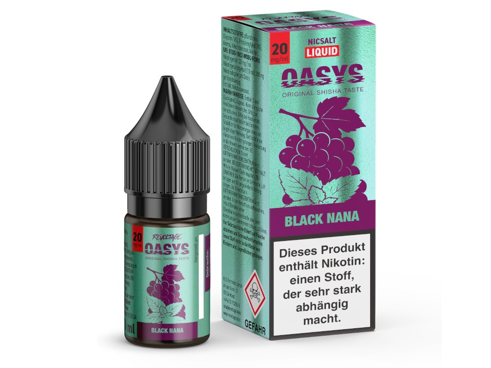 Revoltage OASYS Hybrid-Nikotinsalz-Liquid Black Nana 20 mg/ml