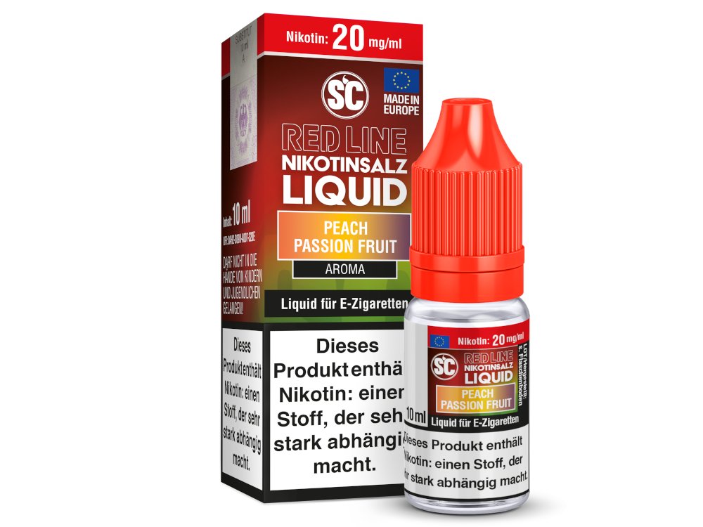 SC Red Line Peach Passion Fruit V2 Nikotinsalz-Liquid 20 mg/ml