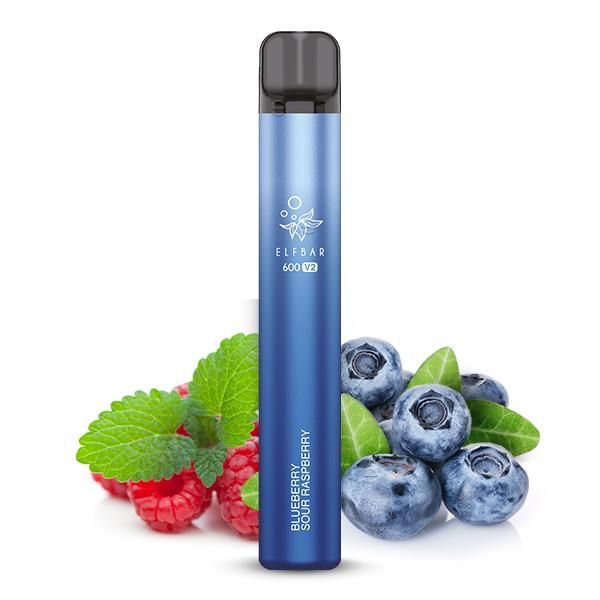 Elfbar 600 V2 CP Einweg E-Zigarette - Blueberry Sour Raspberry