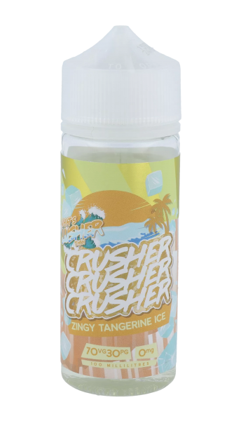 Crusher E-Liquid - Zingy Tangerine Ice - 100ml - 0MG/ML