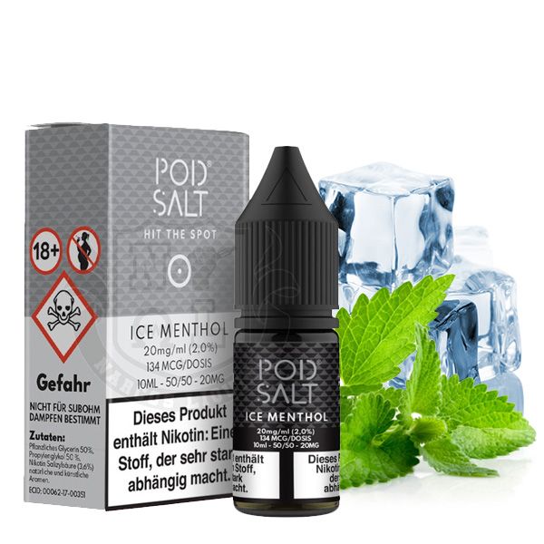 POD SALT Ice Menthol Nikotinsalz Liquid - 10 ml