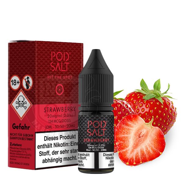 POD SALT Strawberry Nikotinsalz Liquid - 10 ml