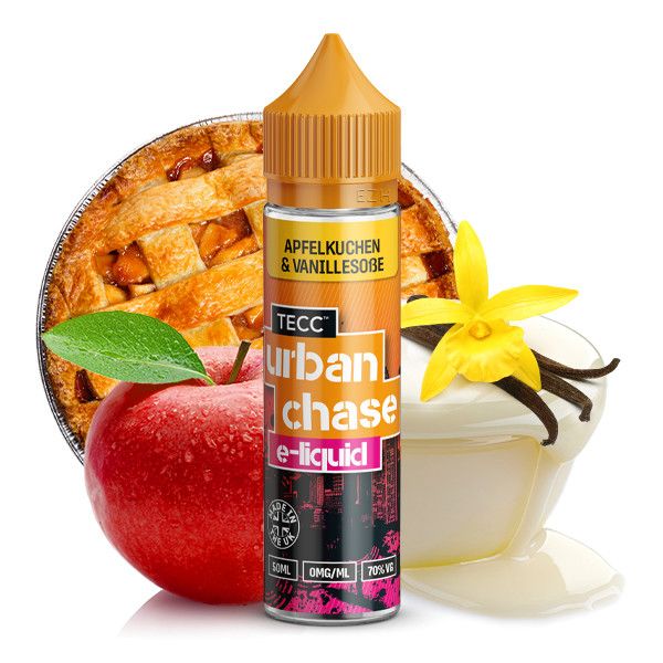 URBAN CHASE Apfelkuchen & Vanillesoße Liquid - 50ml
