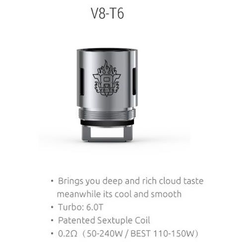 SMOK TFV8 V8-T6 Sextuple Coil mit 0.2 Ohm