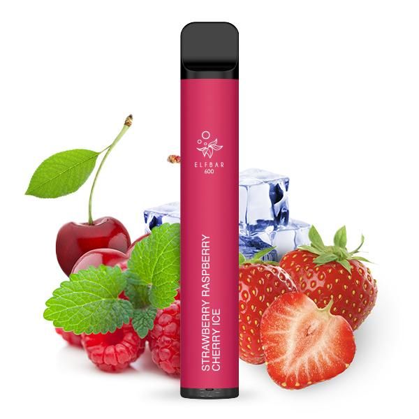 Elfbar 600 CP Einweg E-Zigarette - Strawberry Raspberry Cherry Ice