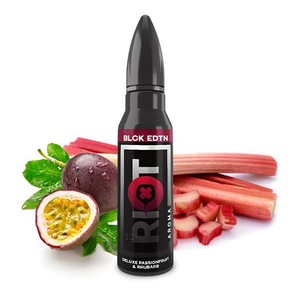 RIOT SQUAD Black Edition Deluxe Passionfruit & Rhubarb Aroma - 15ml