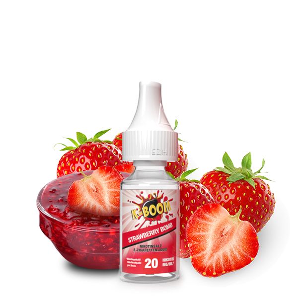 K-BOOM Strawberry Bomb Nikotinsalz Liquid 10 ml 20mg