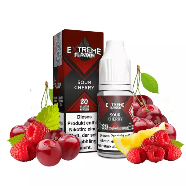 Extreme Flavour Overdosed Cherry Sour Nikontinsalz Liquid - 10ml