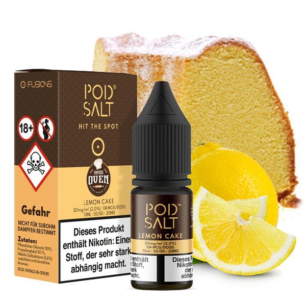 POD SALT FUSION Lemon Cake Nikotinsalz Liquid - 10 ml