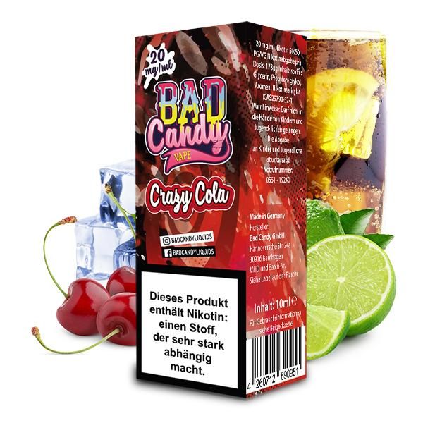 BAD CANDY Crazy Cola Nikotinsalz Liquid - 10ml