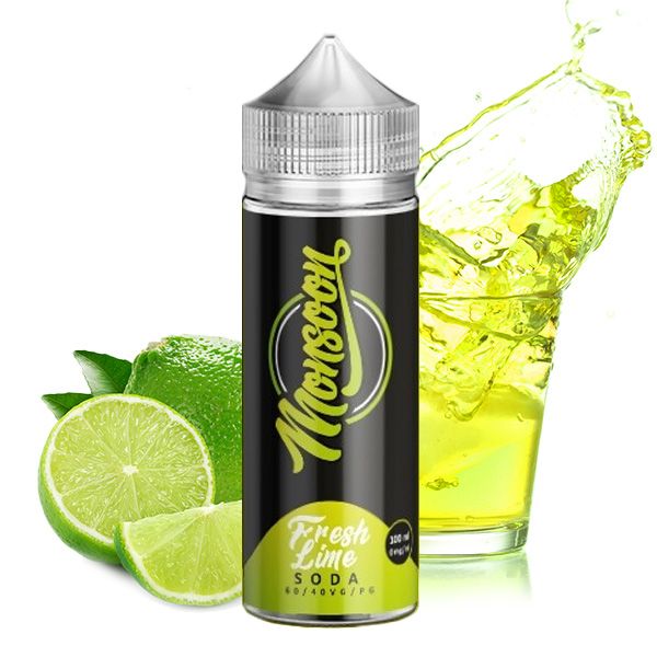 MONSOON Fresh Lime Soda Premium Liquid 100 ml 0mg